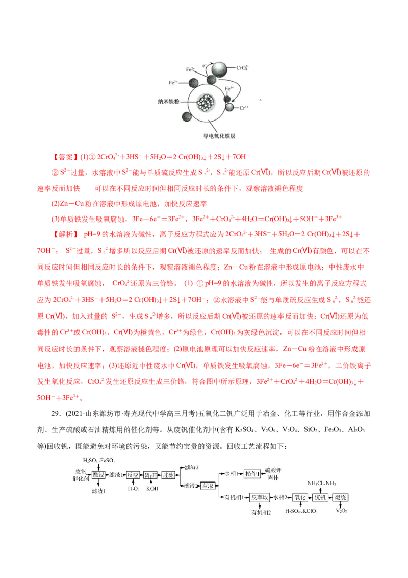 解密03氧化还原反应(集训)(解析版）_05高考化学_新高考复习资料_2021新高考资料_高频考点解密2021年高考化学二轮复习讲义+分层训练（浙江专版）3.28更新