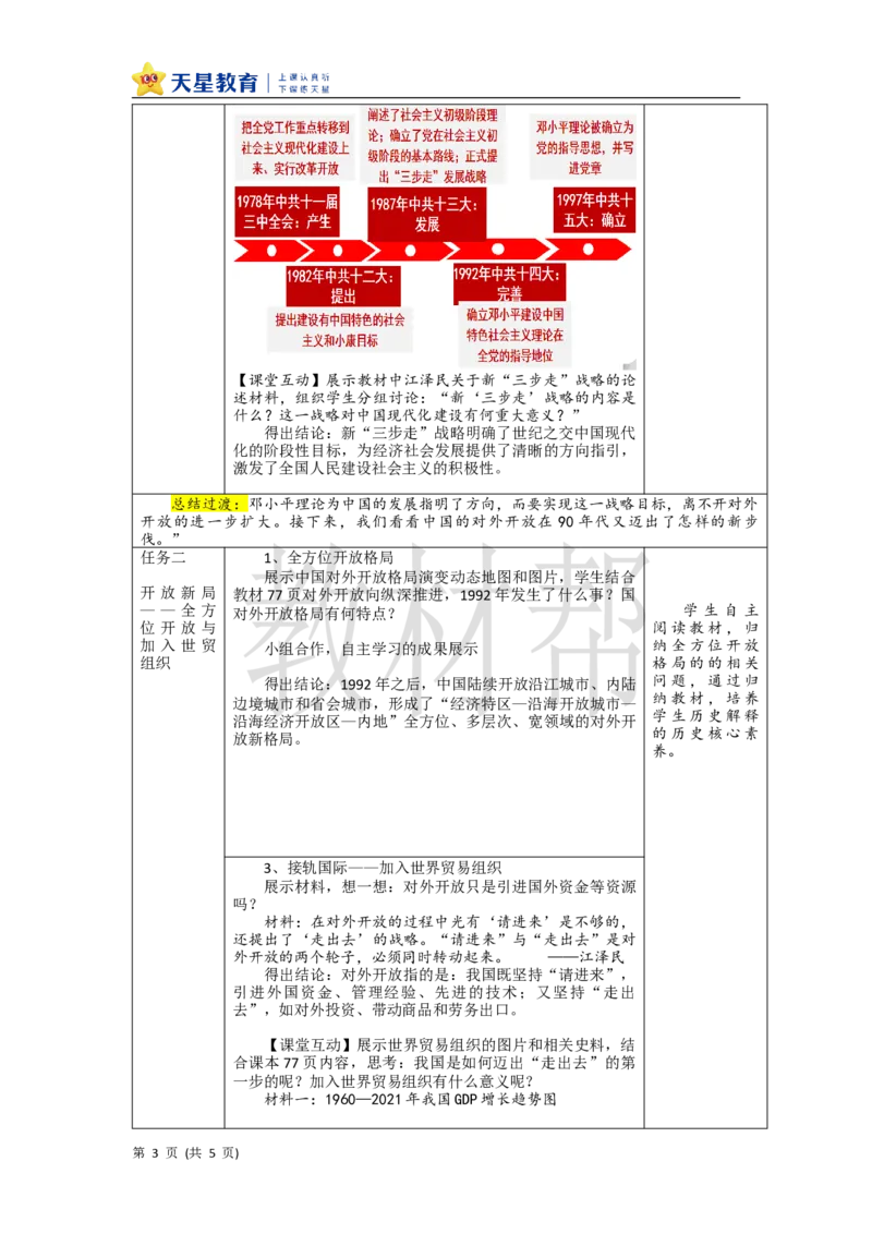 教学设计第12课《加快改革开放和社会主义现代化建设步伐》_新八下历史_00、上课课件PPT+教案更新中_第四单元_初中历史八下第12课《加快改革开放和社会主义现代化建设步伐》