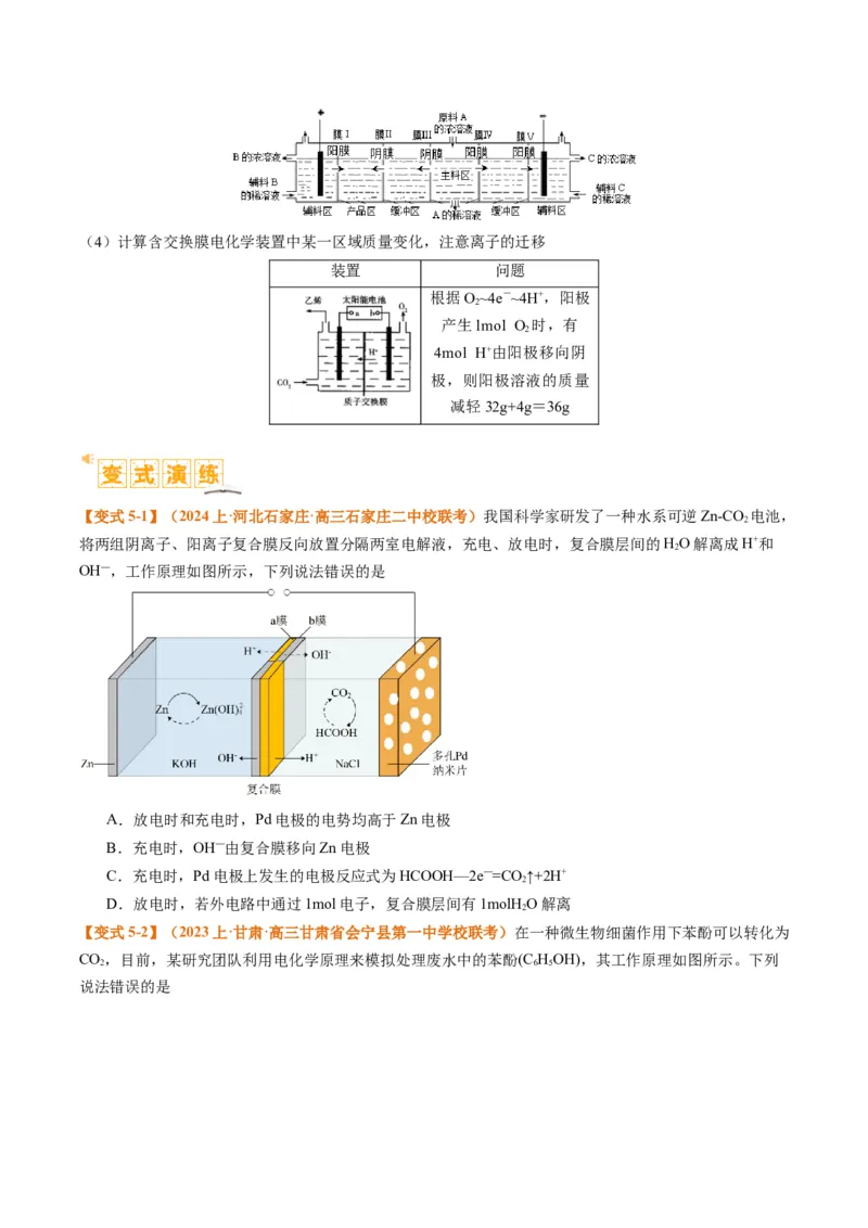 题型11新型电化学装置分析（原卷版）_05高考化学_2024年新高考资料_2.2024二轮复习_2024年高考化学二轮热点题型归纳与变式演练（新高考通用）