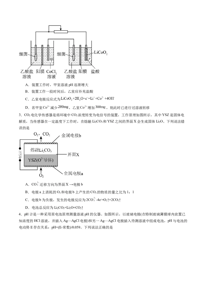 题型11新型电化学装置分析（原卷版）_05高考化学_2024年新高考资料_2.2024二轮复习_2024年高考化学二轮热点题型归纳与变式演练（新高考通用）
