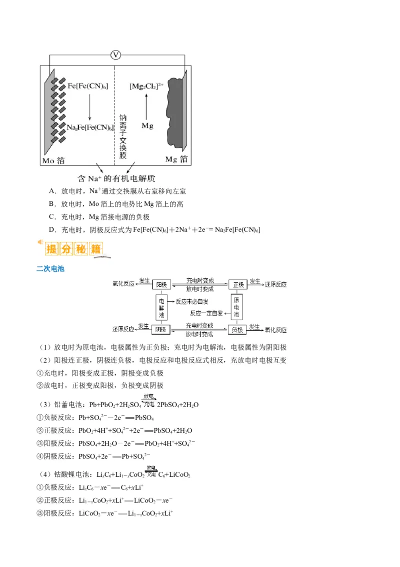 题型11新型电化学装置分析（原卷版）_05高考化学_2024年新高考资料_2.2024二轮复习_2024年高考化学二轮热点题型归纳与变式演练（新高考通用）