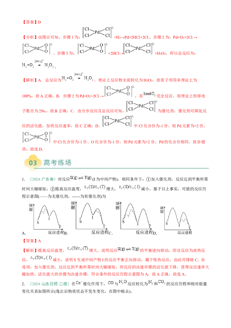 题型10陌生反应机理图（解析版）_05高考化学_2025年新高考资料_二轮复习_2025年高考化学二轮热点题型归纳与变式演练（新高考通用）340117718