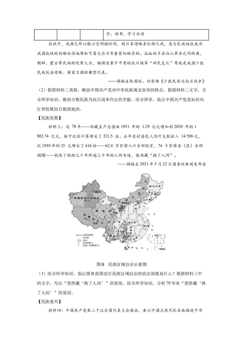 专题训练04++活动探究题（解题指导+典例剖析+20题精练）-2023-2024学年八年级历史下册期末满分冲刺复习攻略_新八下历史_19、赠送其它资料_旧版_12复习课件8下历史