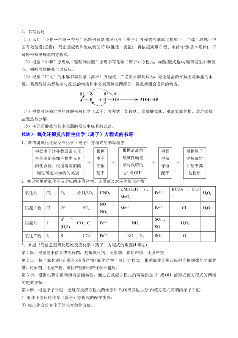 通关02化学用语方程式的书写（原卷版）-备战2024年高考化学抢分秘籍（新高考专用）_05高考化学_2024年新高考资料_5.2024三轮冲刺_备战2024年高考化学抢分秘籍（新高考专用）322209527