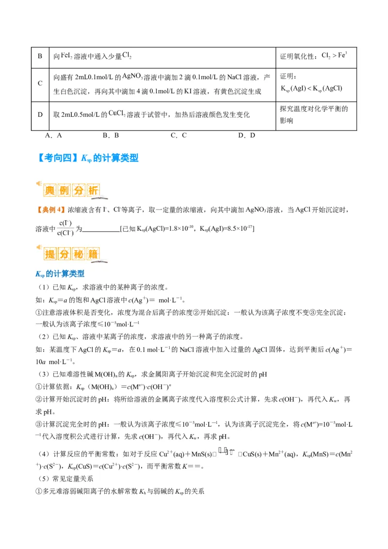 题型15沉淀溶解平衡及图像分析（原卷版）_05高考化学_2024年新高考资料_2.2024二轮复习_2024年高考化学二轮热点题型归纳与变式演练（新高考通用）