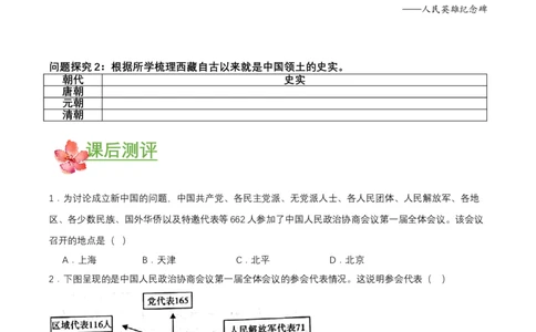 第1课中华人民共和国成立（导学案）-（部编版）_新八下历史_00、更新资料3月23日_第二套(4)_导学案