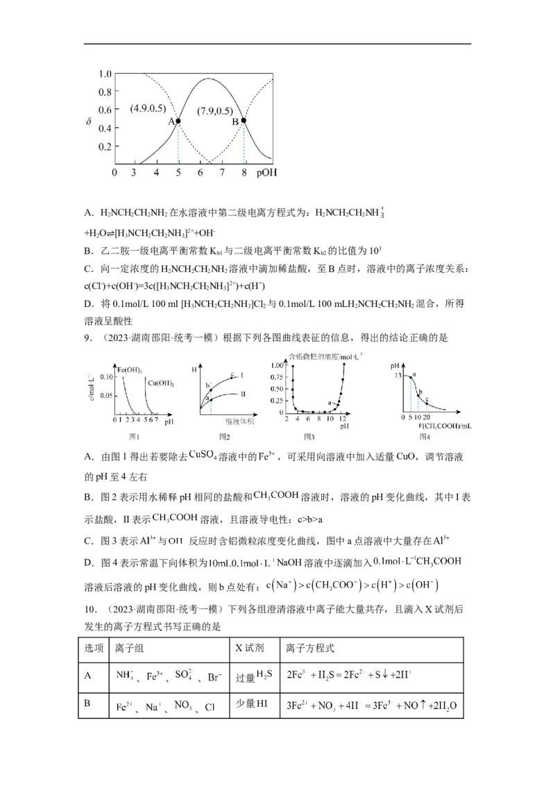 解密08水溶液中的离子平衡（分层训练）（原卷版）_05高考化学_通用版（老高考）复习资料_2023年复习资料_二轮复习