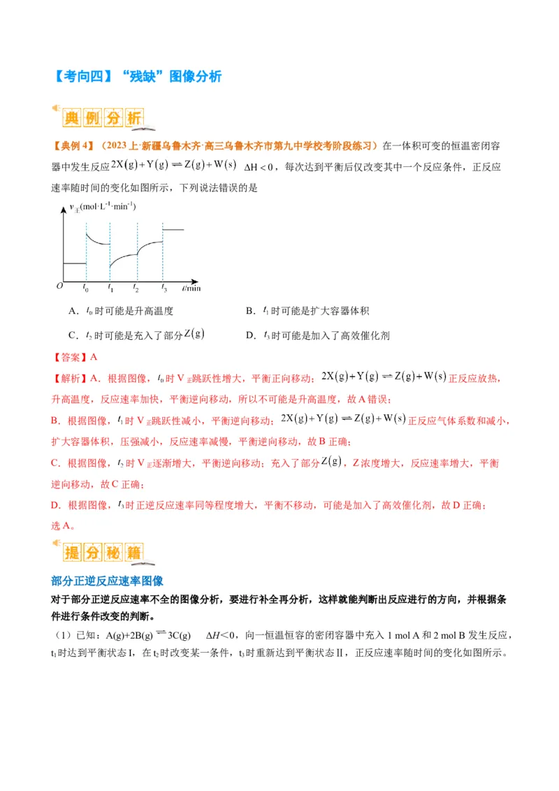题型12化学平衡图表分析（解析版）_05高考化学_2024年新高考资料_2.2024二轮复习_2024年高考化学二轮热点题型归纳与变式演练（新高考通用）