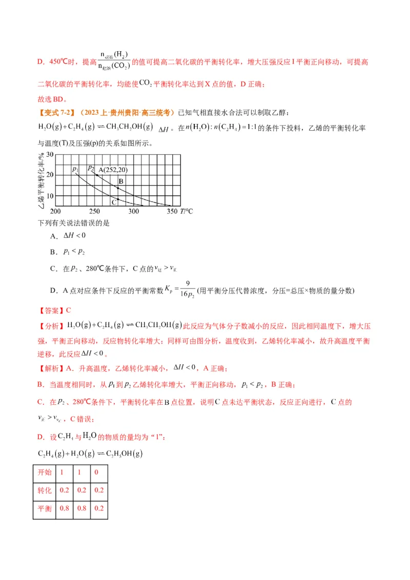 题型12化学平衡图表分析（解析版）_05高考化学_2024年新高考资料_2.2024二轮复习_2024年高考化学二轮热点题型归纳与变式演练（新高考通用）