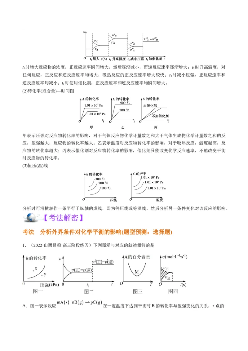 解密07化学反应速率与化学平衡（讲义）-高频考点解密2022年高考化学二轮复习讲义+分层训练（全国通用）（解析版）_05高考化学_通用版（老高考）复习资料_2023年复习资料_二轮复习