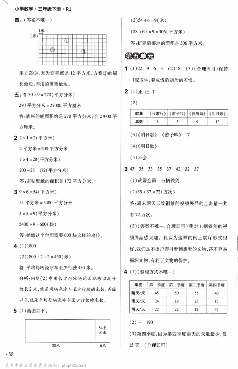 26春《练习帮》人教数学三下_26春人教版数学三下_09、练习题+试卷合集_-26春《教材帮》_26春《教材帮》人教数学3下