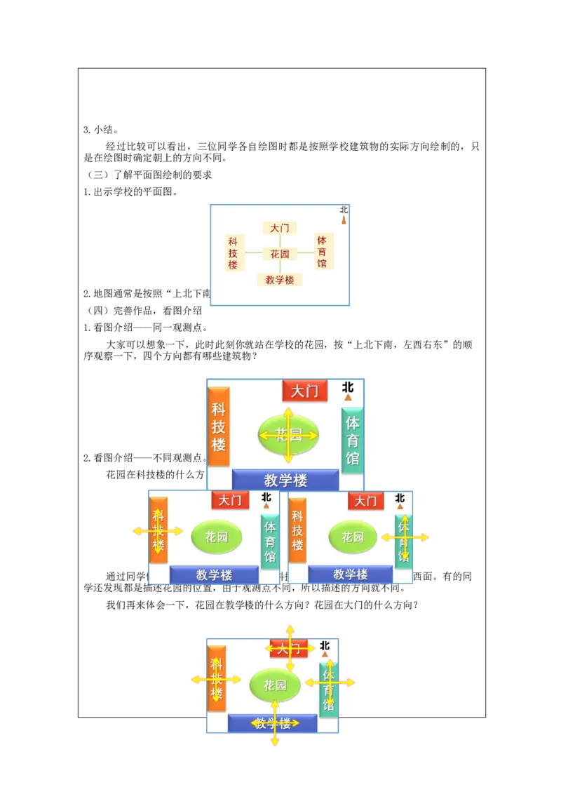 1.2学习看平面图(例2)教学设计_26春人教版数学三下_00、更新资料3月18日_教学设计(3)_3年级下册（教案）新插图_第1单元位置与方向（一）