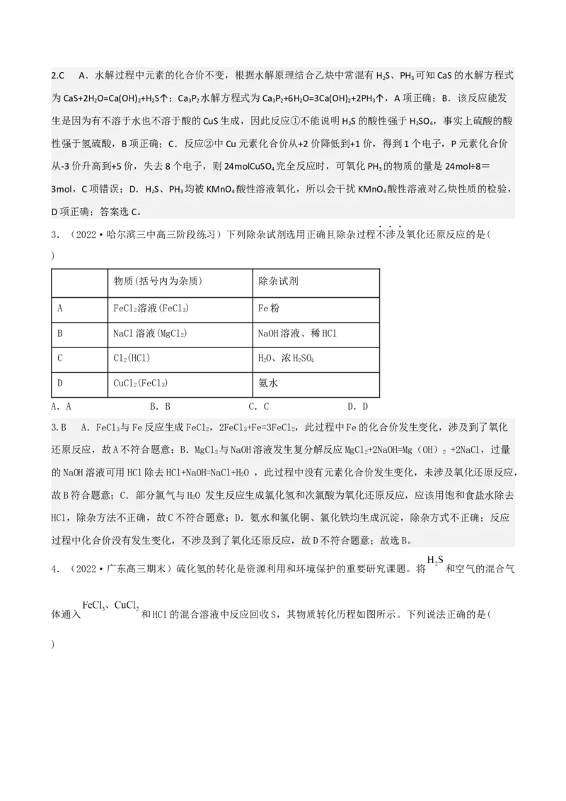 高频考点9陌生氧化还原反应的书写-2023年高考化学二轮复习高频考点51练（解析版）_05高考化学_新高考复习资料_2023年新高考资料_二轮复习