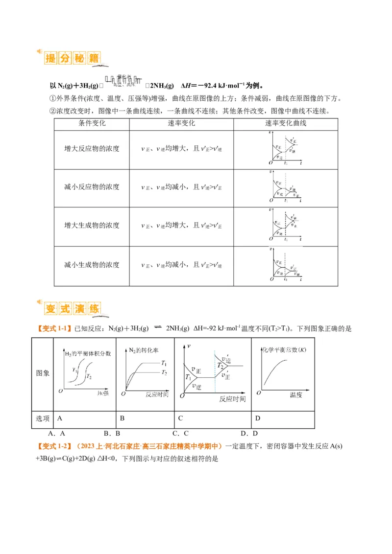 题型12化学平衡图表分析（原卷版）_05高考化学_2024年新高考资料_2.2024二轮复习_2024年高考化学二轮热点题型归纳与变式演练（新高考通用）