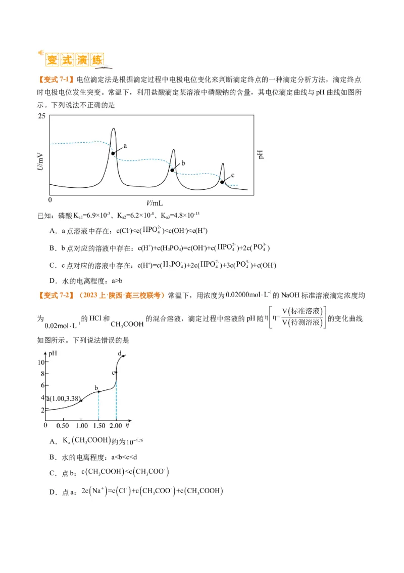 题型14电解质溶液（原卷版）_05高考化学_2024年新高考资料_2.2024二轮复习_2024年高考化学二轮热点题型归纳与变式演练（新高考通用）