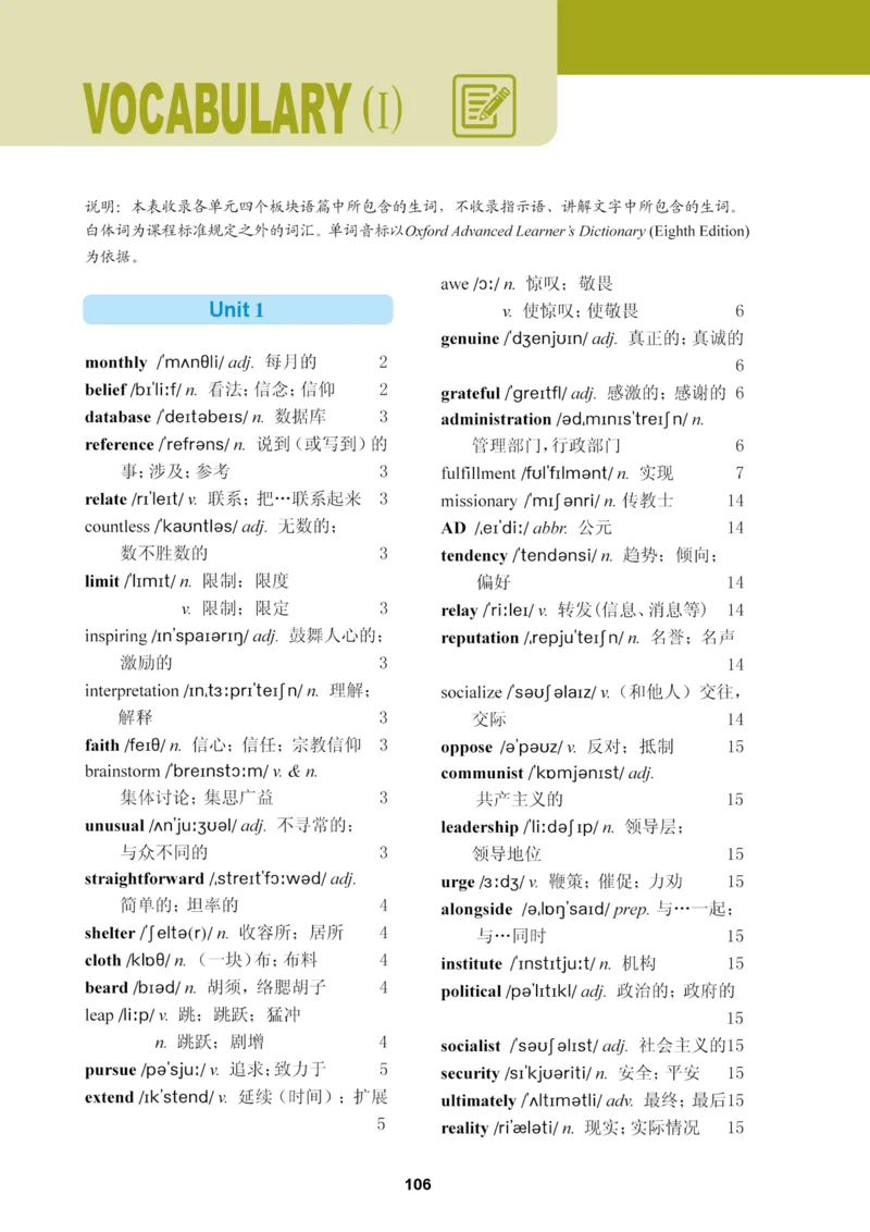 普通高中教科书&middot;英语选择性必修第二册_高中全套电子教材及答案。_01高中电子教材全套_英语_冀教版_高中年级_选择性必修第二册