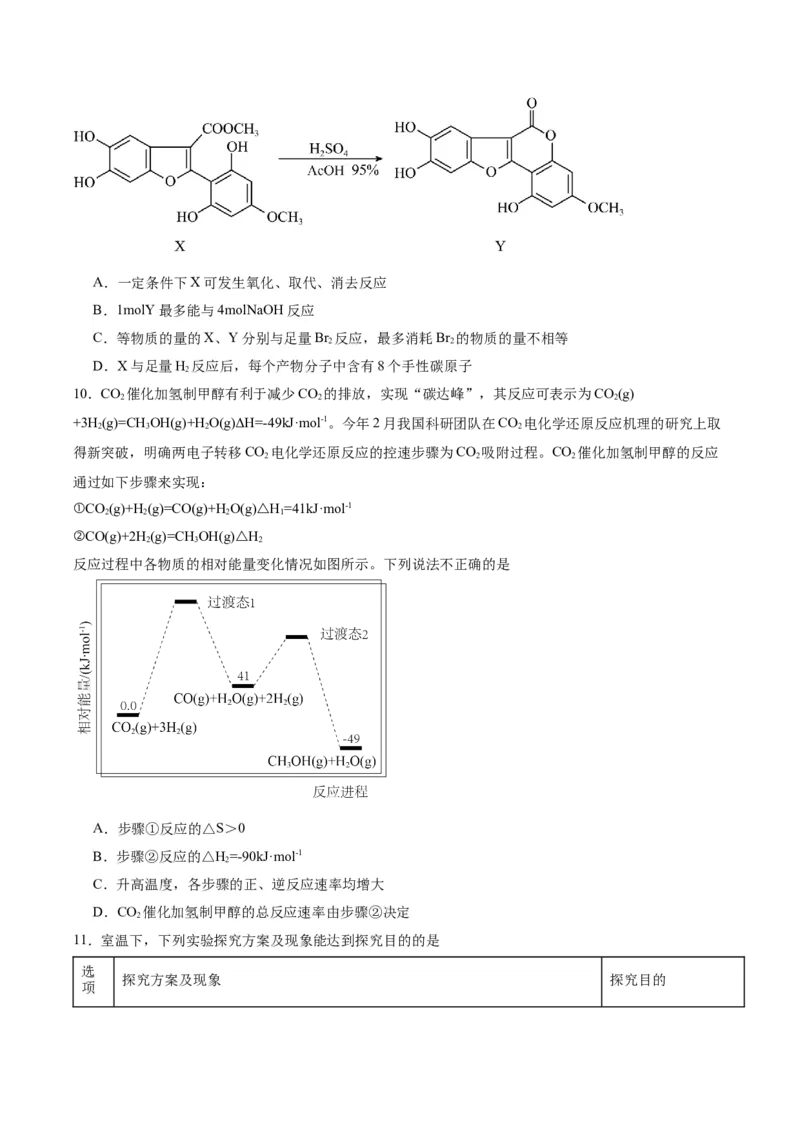 黄金卷06-赢在高考&middot;黄金8卷备战2024年高考化学模拟卷（江苏专用）（考试版）_05高考化学_2024年新高考资料_4.2024高考模拟预测试卷