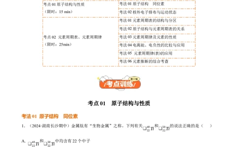 考点巩固卷05原子结构与性质元素周期表、元素周期律（解析版）_05高考化学_2025年新高考资料_一轮复习_2025年高考化学一轮复习考点通关卷