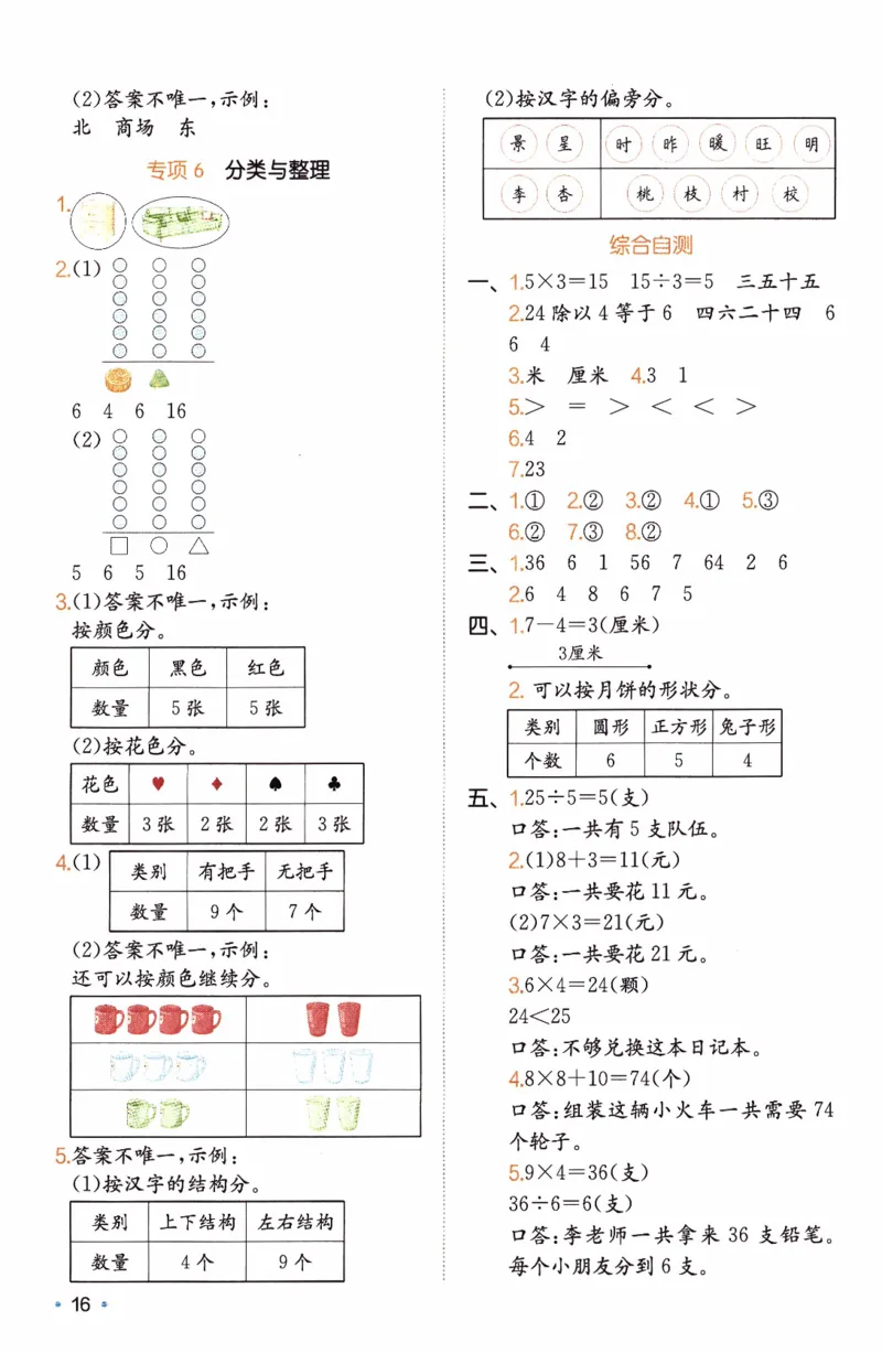 26春《一本复习巩固册》人教数学2上_26春人教版数学三下_09、练习题+试卷合集_-26春《预备新学期》_26春《一本预备2年级下册》人教数学