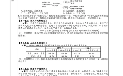 1.2巩固人民民主政权导学案2025-2026学年统编版八年级历史下册_新八下历史_00、导学案更新中