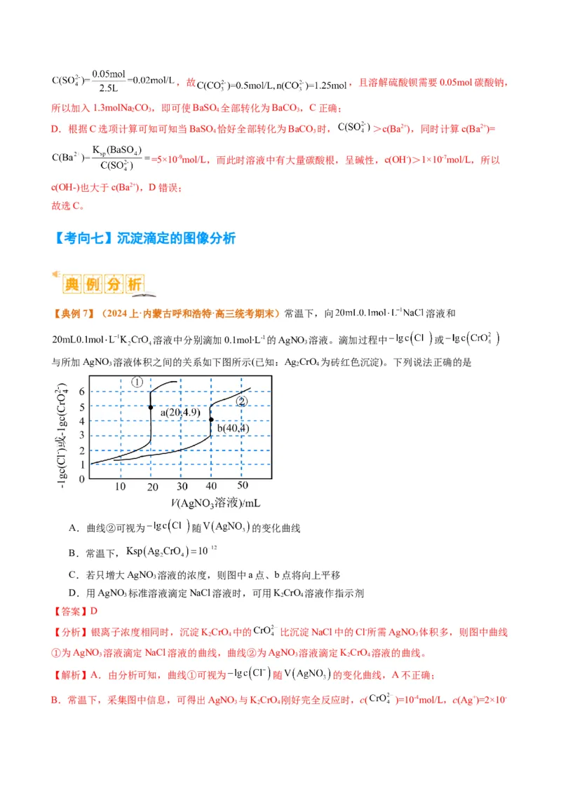 题型15沉淀溶解平衡及图像分析（解析版）_05高考化学_2024年新高考资料_2.2024二轮复习_2024年高考化学二轮热点题型归纳与变式演练（新高考通用）