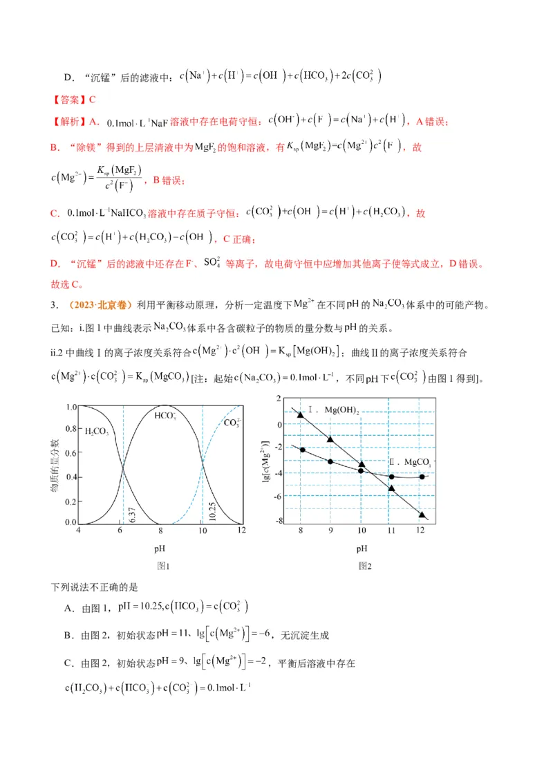 题型15沉淀溶解平衡及图像分析（解析版）_05高考化学_2024年新高考资料_2.2024二轮复习_2024年高考化学二轮热点题型归纳与变式演练（新高考通用）