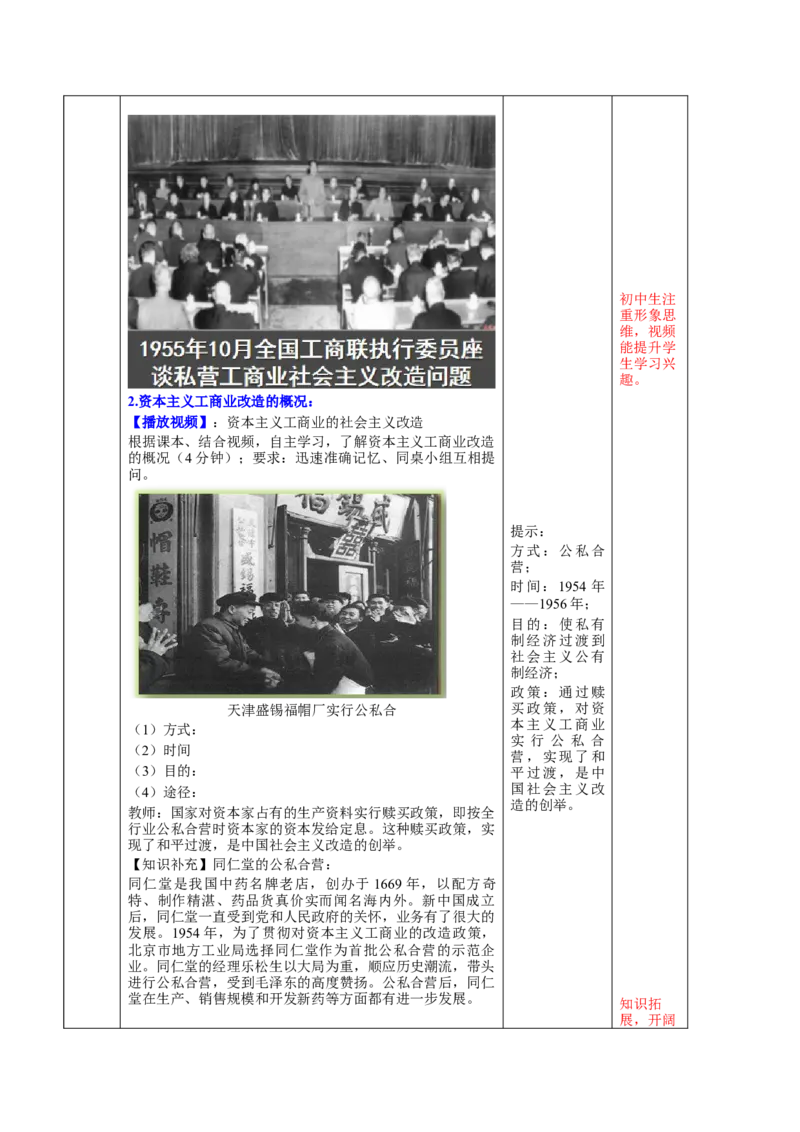 第二单元社会主义制度的建立与社会主义建设的探索（大单元教学设计）-（统编版）_新八下历史_00、更新资料3月23日_第二套(4)_大单元教学课件+教学设计-U40