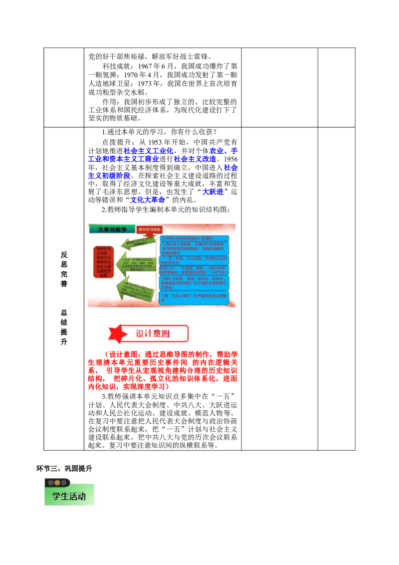 第二单元社会主义制度的建立与社会主义建设的探索（大单元教学设计）-（统编版）_新八下历史_00、更新资料3月23日_第二套(4)_大单元教学课件+教学设计-U40