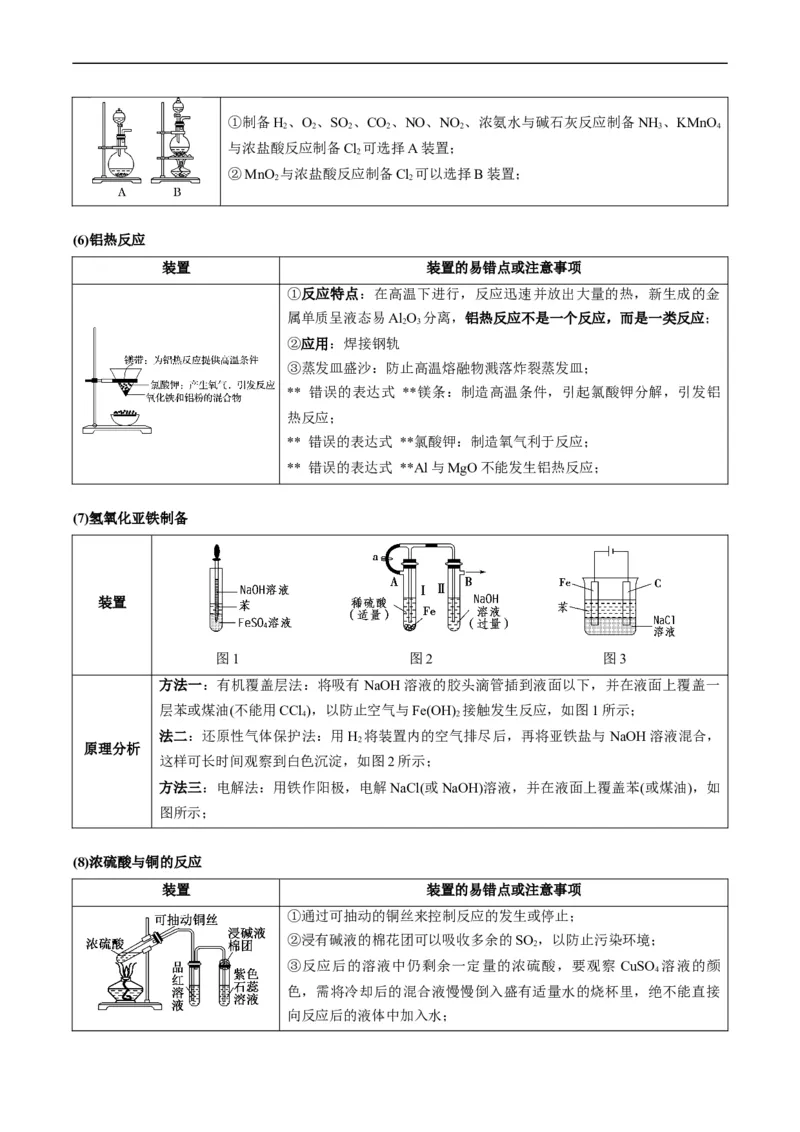 重难点07常见化学实验仪器与基本操作-2024年高考化学热点&middot;重点&middot;难点专练（新高考专用）（原卷版）_05高考化学_新高考复习资料_2024年新高考资料_❤专项复习资料