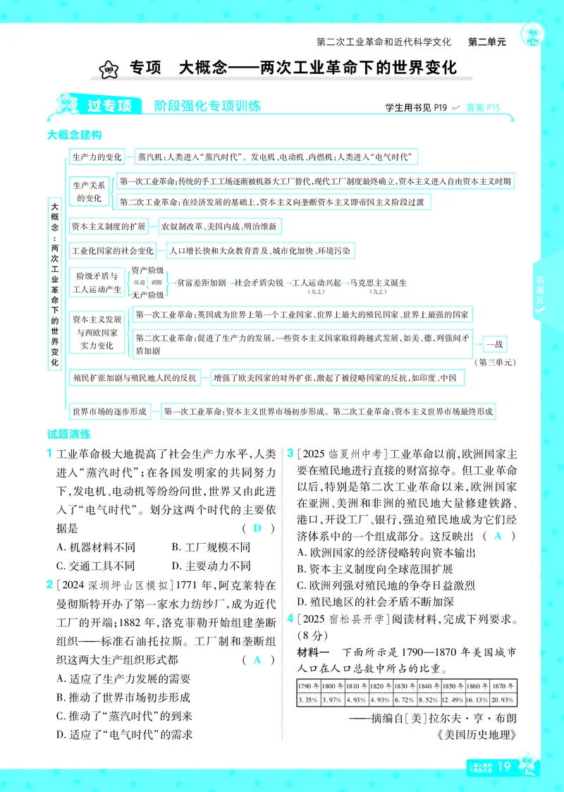 2026《初中历史&bull;一遍过》9年级下册答案_2026春《初中一遍过》系列_2026《天星教育&bull;一遍过》（9年级下册）（历史）（RJ）