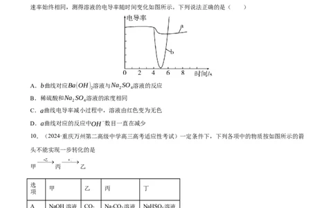 阶段检测卷一基本概念（原卷版）_05高考化学_2025年新高考资料_一轮复习_2025年高考化学一轮复习考点通关卷_2025年高考化学一轮复习考点通关卷（新高考通用）（完结）