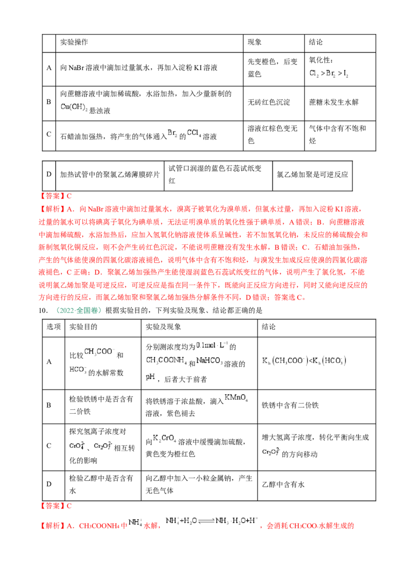 题型11实验方案的设计与评价微型实验（解析版）_05高考化学_2025年新高考资料_二轮复习_2025年高考化学二轮热点题型归纳与变式演练（新高考通用）340117718