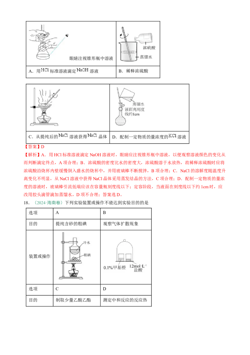 题型11实验方案的设计与评价微型实验（解析版）_05高考化学_2025年新高考资料_二轮复习_2025年高考化学二轮热点题型归纳与变式演练（新高考通用）340117718