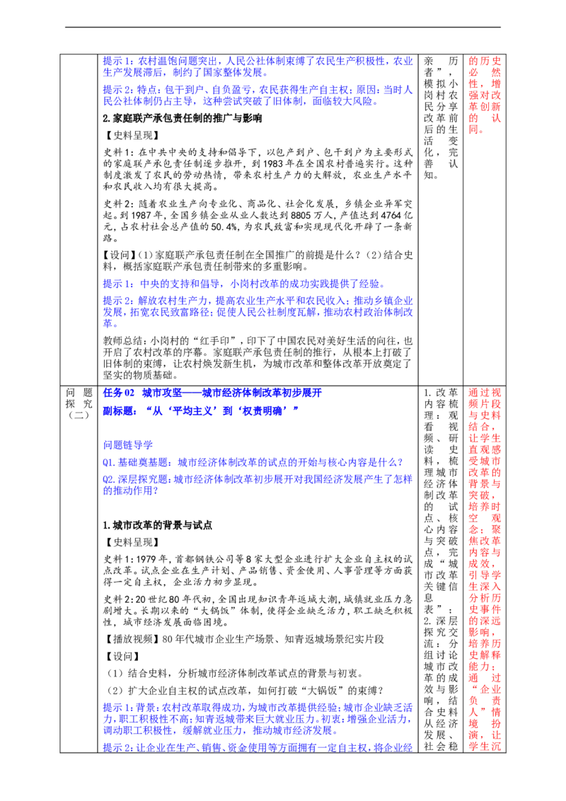 第9课改革开放的起步教学设计_新八下历史_00、更新资料3月23日_新版_第三套_第二套_2026春季新版-持续更新中_00.大单元教案+PPT课件+分层作业第2套已更完第13课