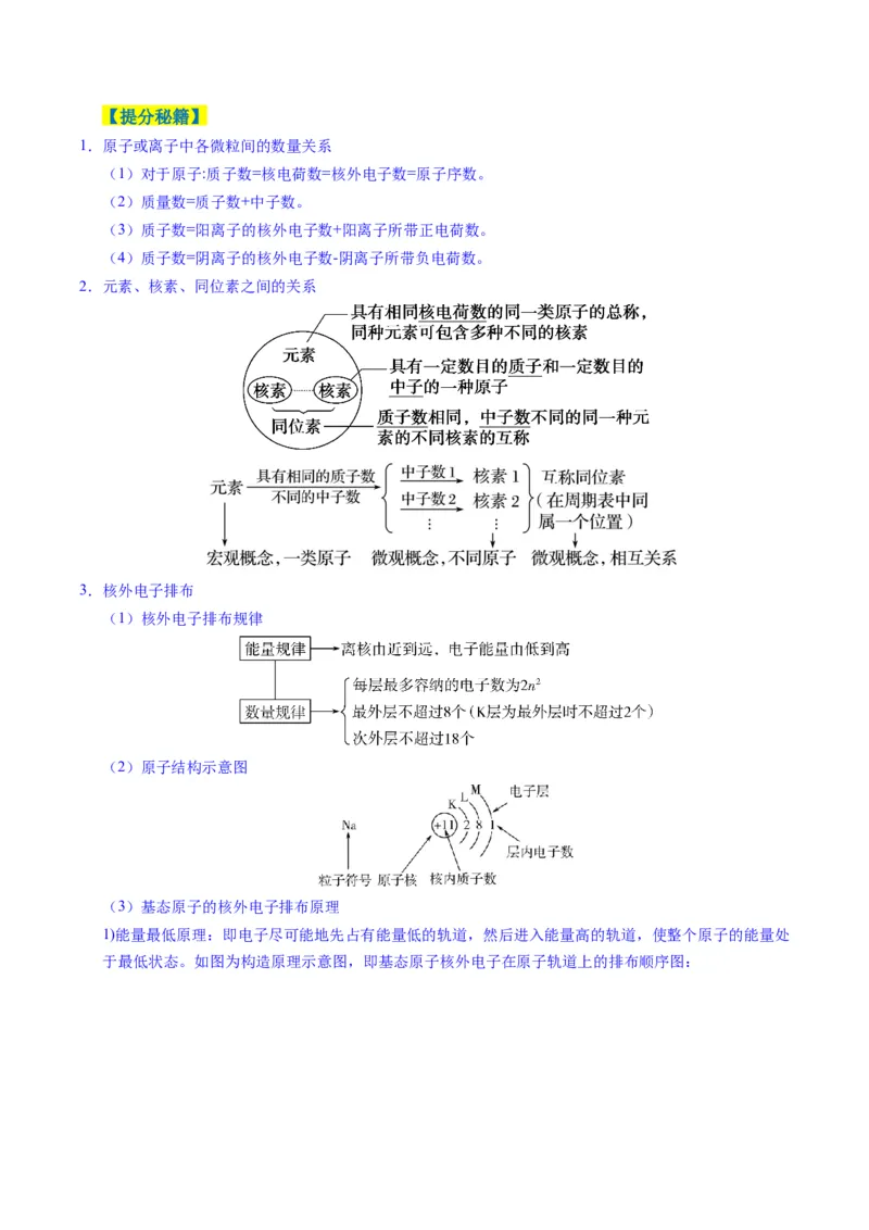 题型07原子、分子、晶体结构与性质（原卷版）_05高考化学_2025年新高考资料_二轮复习_2025年高考化学二轮热点题型归纳与变式演练（新高考通用）340117718