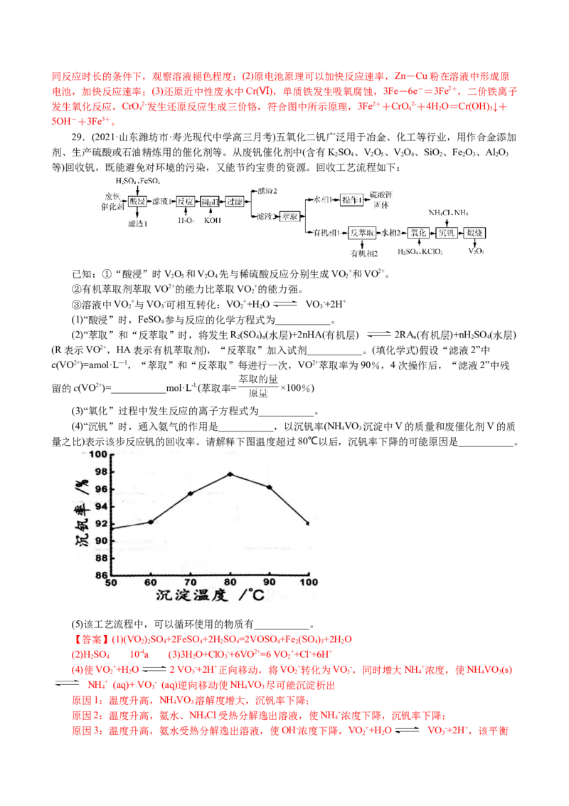 解密03氧化还原反应(集训)(解析版）_05高考化学_新高考复习资料_2021新高考资料_高频考点解密2021年高考化学二轮复习讲义+分层训练4.7更新