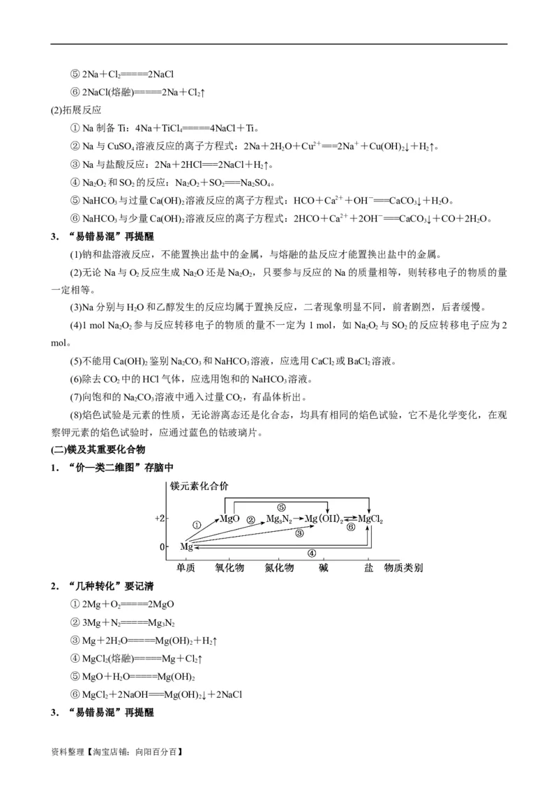 重难点06常见无机物的性质、用途与转化-2024年高考化学热点&middot;重点&middot;难点专练（新高考专用）（解析版）_05高考化学_新高考复习资料_2024年新高考资料_❤专项复习资料