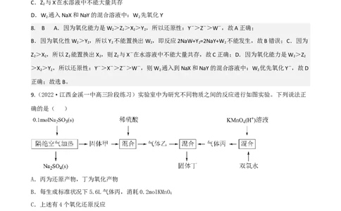 高频考点8氧化还原反应的概念与规律、应用-2023年高考化学二轮复习高频考点51练（解析版）_05高考化学_新高考复习资料_2023年新高考资料_二轮复习