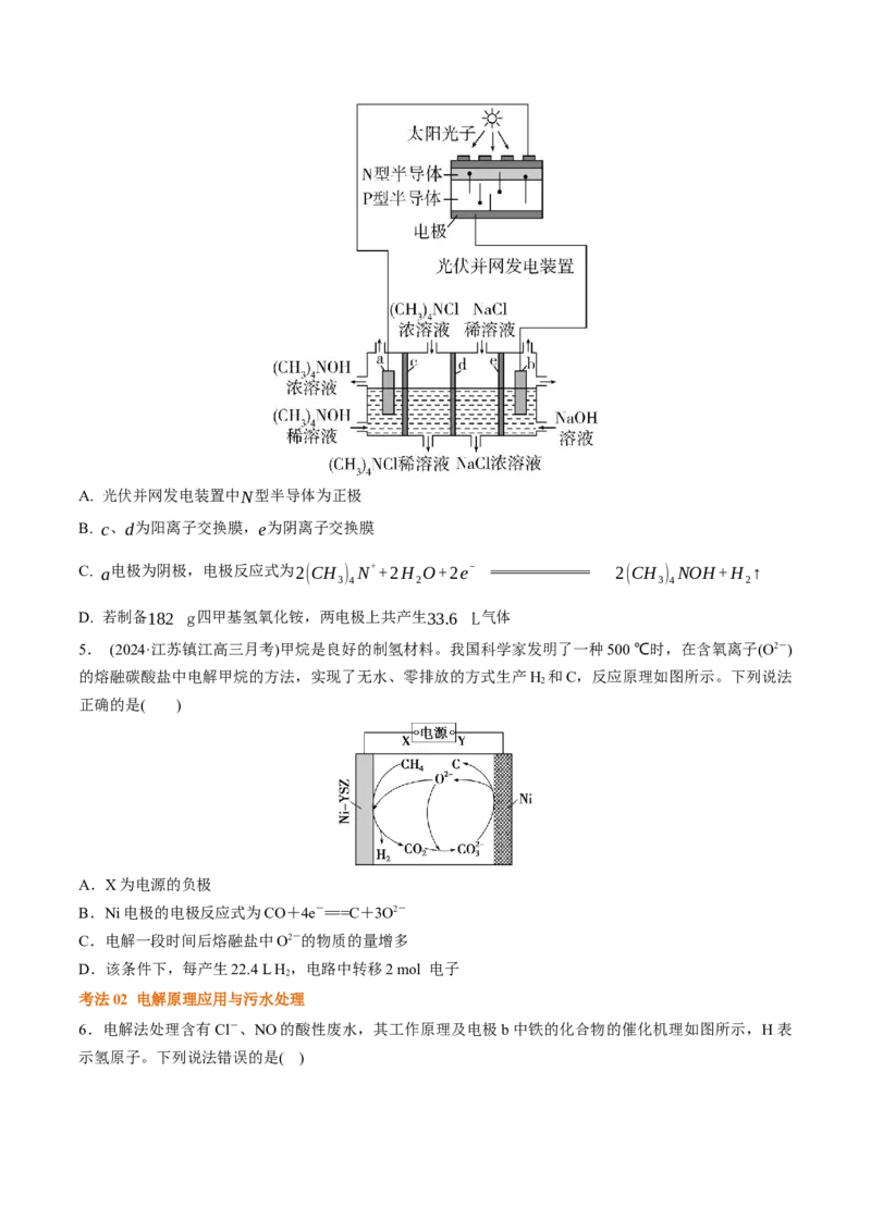 考点巩固卷08化学反应与能量（二）（原卷版）_05高考化学_2025年新高考资料_一轮复习_2025年高考化学一轮复习考点通关卷_2025年高考化学一轮复习考点通关卷（新高考通用）（完结）