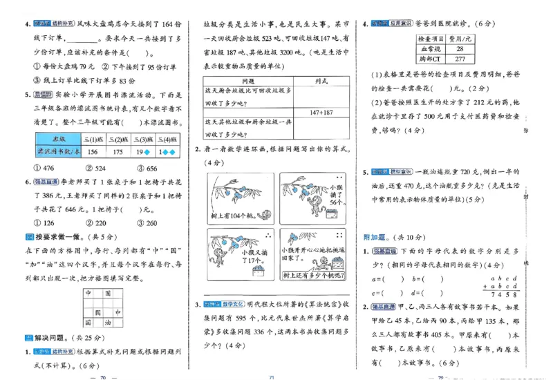26春2下人教数学学霸提优大试卷_26春人教版数学三下_09、练习题+试卷合集_-26春《提优大试卷》