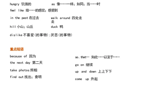 1_24秋《初中各科知识点梳理》_初中英语《知识梳理》7-9年级上下册_重点知识_人教版初中英语_上册_八上_UNIT1