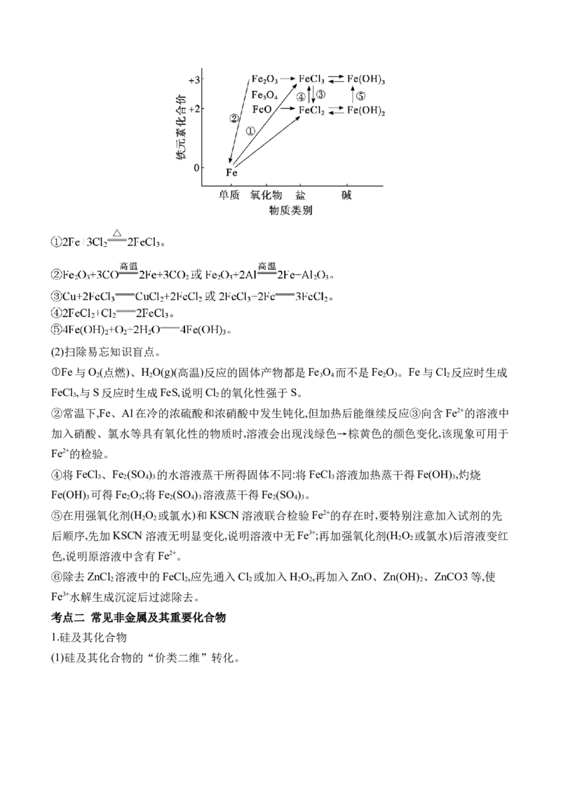 （6）元素及其化合物&mdash;&mdash;2025学高考化学二轮复习易错重难提升（含解析）新高考_05高考化学_2025年新高考资料_二轮复习_2025高考化学二轮复习易错重难提升(含解析)