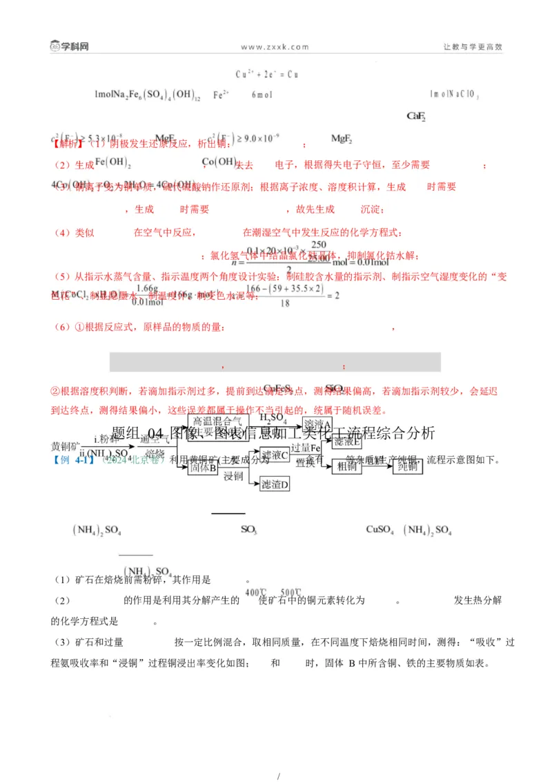 题型15无机工艺流程综合题（解析版）_05高考化学_2025年新高考资料_二轮复习_2025年高考化学二轮热点题型归纳与变式演练（新高考通用）340117718