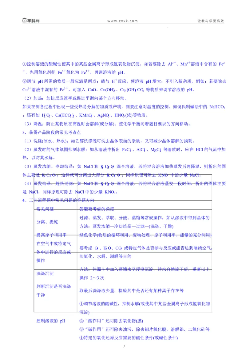 题型15无机工艺流程综合题（解析版）_05高考化学_2025年新高考资料_二轮复习_2025年高考化学二轮热点题型归纳与变式演练（新高考通用）340117718