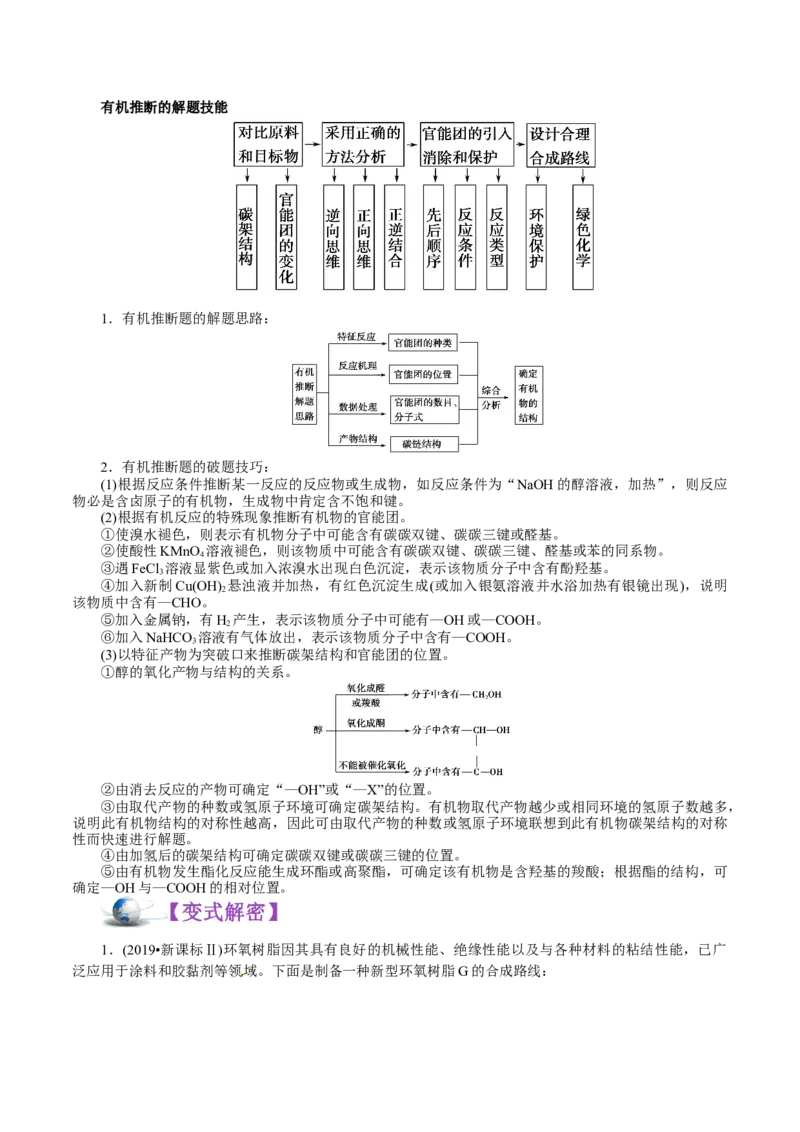 解密12有机化学基础(讲义)-高频考点解密2021年高考化学二轮复习讲义+分层训练_05高考化学_新高考复习资料_2021新高考资料