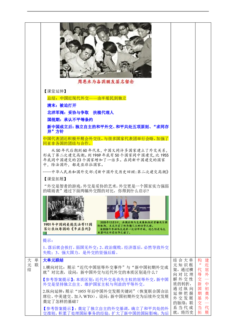 第4课独立自主的和平外交教学设计_新八下历史_00、更新资料3月23日_新版_第三套_第二套_2026春季新版-持续更新中_00.大单元教案+PPT课件+分层作业第2套已更完第13课