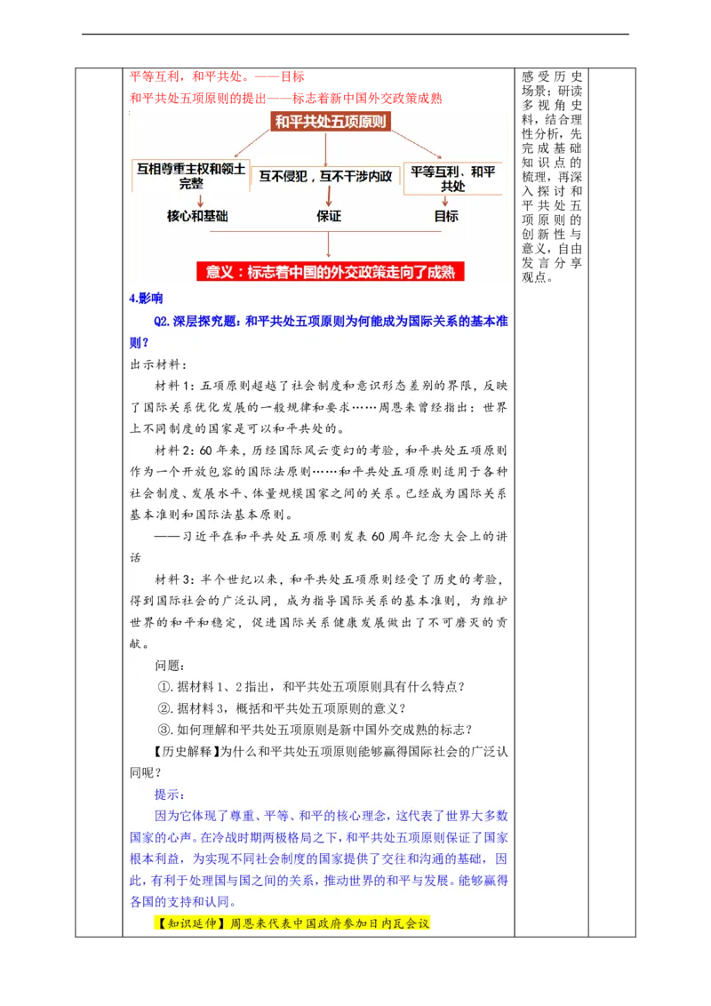 第4课独立自主的和平外交教学设计_新八下历史_00、更新资料3月23日_新版_第三套_第二套_2026春季新版-持续更新中_00.大单元教案+PPT课件+分层作业第2套已更完第13课