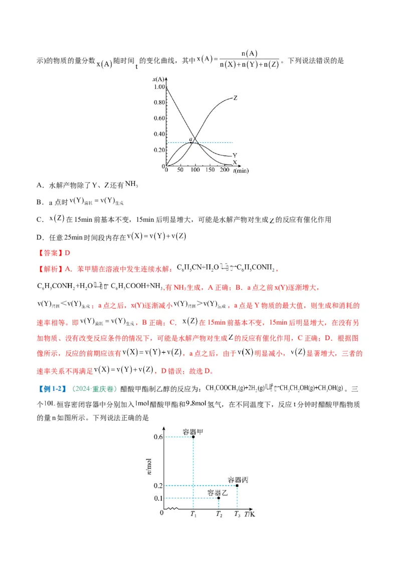 题型13化学反应速率与平衡（解析版）_05高考化学_2025年新高考资料_二轮复习_2025年高考化学二轮热点题型归纳与变式演练（新高考通用）340117718