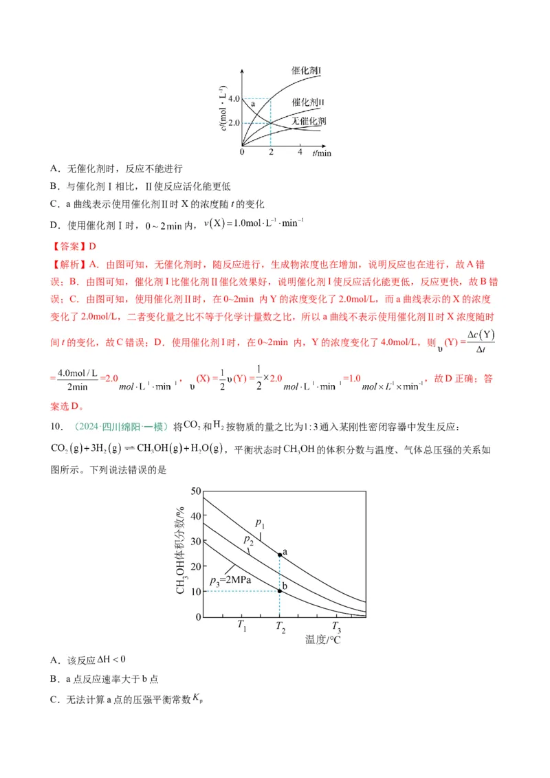 题型13化学反应速率与平衡（解析版）_05高考化学_2025年新高考资料_二轮复习_2025年高考化学二轮热点题型归纳与变式演练（新高考通用）340117718