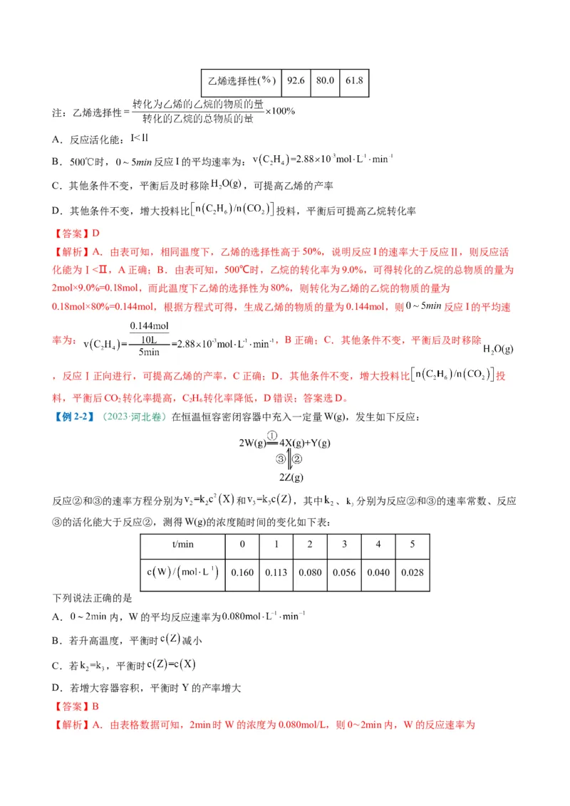 题型13化学反应速率与平衡（解析版）_05高考化学_2025年新高考资料_二轮复习_2025年高考化学二轮热点题型归纳与变式演练（新高考通用）340117718